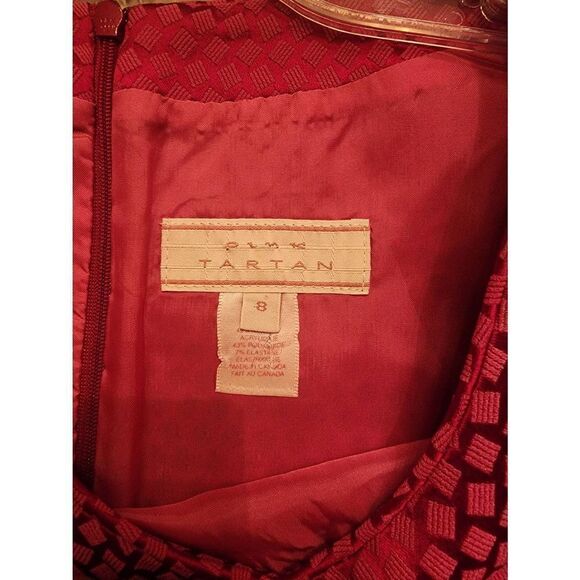 Pink Tartan size 8 sleeveless dress - Picture 3 of 9